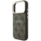 Guess iPhone 17 Pro Max/iPhone 18 Pro Max Kuori 4G Kohokuvioitu MagSafe Ruskea