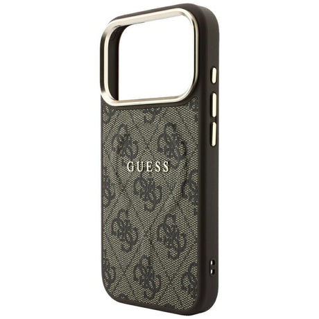 Guess iPhone 17 Pro Max/iPhone 18 Pro Max Kuori 4G Kohokuvioitu MagSafe Ruskea
