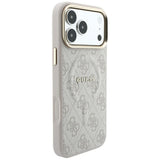 Guess iPhone 17 Pro/iPhone 18 Pro Kuori 4G Embossed MagSafe Vaaleanpunainen