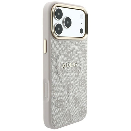 Guess iPhone 17 Pro Max/iPhone 18 Pro Max Kuori 4G Embossed MagSafe Vaaleanpunainen