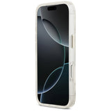 Guess iPhone 17 Pro/iPhone 18 Pro Kuori Glitter Flowers Valkoinen