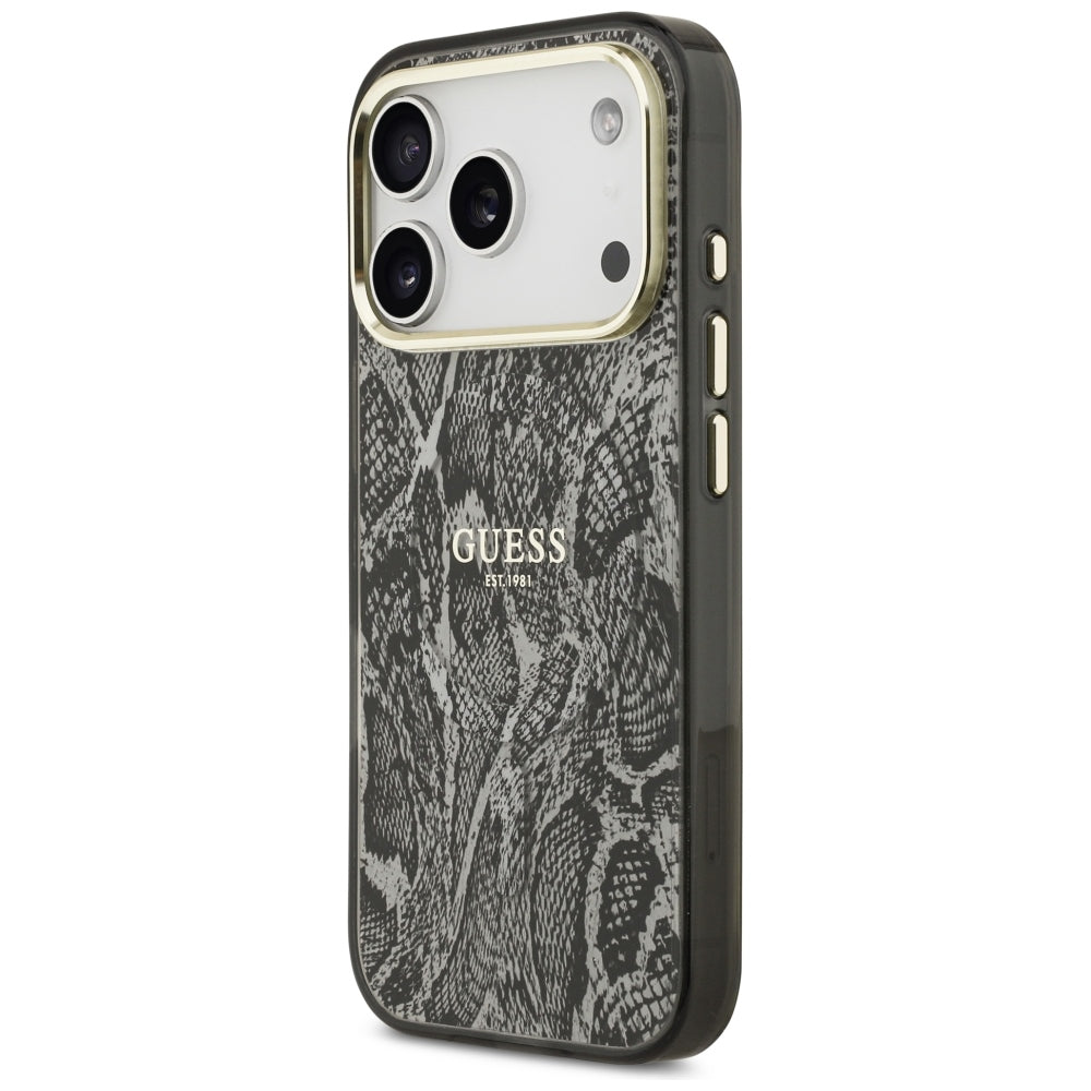 Guess iPhone 17 Pro/iPhone 18 Pro Kuori Python Musta