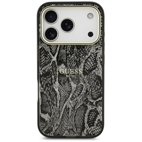 Guess iPhone 17 Pro/iPhone 18 Pro Kuori Python Musta