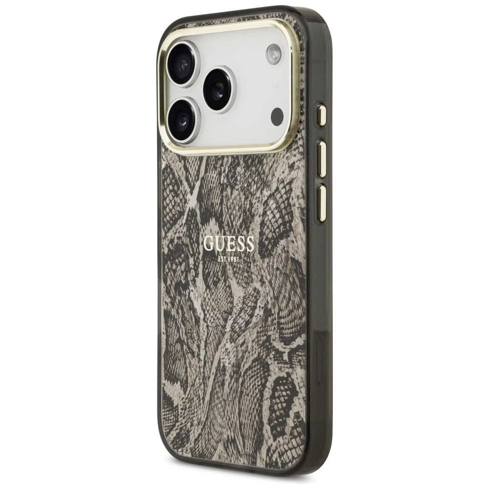 Guess iPhone 17 Pro/iPhone 18 Pro Kuori Python Ruskea