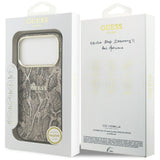 Guess iPhone 17 Pro/iPhone 18 Pro Kuori Python Ruskea