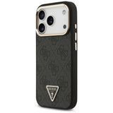 Guess iPhone 17 Pro/iPhone 18 Pro Kuori 4G Triangle MagSafe Musta