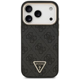 Guess iPhone 17 Pro/iPhone 18 Pro Kuori 4G Triangle MagSafe Musta