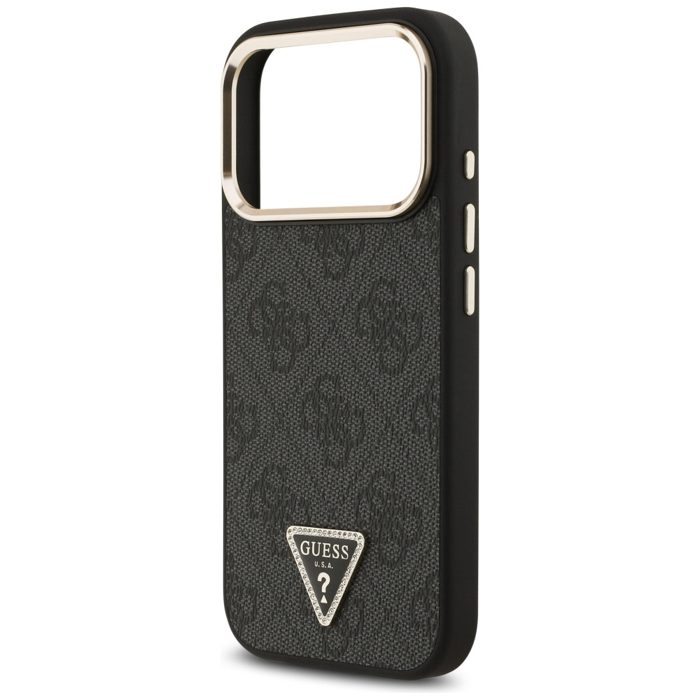 Guess iPhone 17 Pro/iPhone 18 Pro Kuori 4G Triangle MagSafe Musta