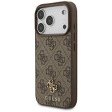 Guess iPhone 17 Pro/iPhone 18 Pro Kuori 4G Small Classic Logo Ruskea