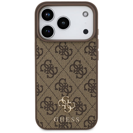 Guess iPhone 17 Pro/iPhone 18 Pro Kuori 4G Small Classic Logo Ruskea