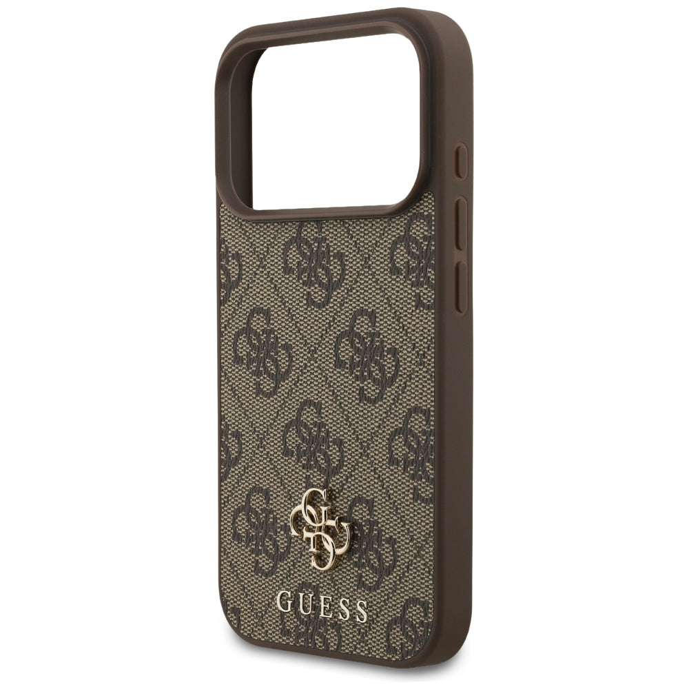 Guess iPhone 17 Pro/iPhone 18 Pro Kuori 4G Small Classic Logo Ruskea