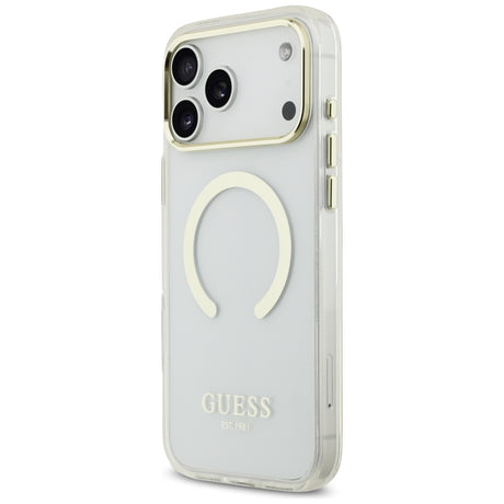 Guess iPhone 17 Pro Max/iPhone 18 Pro Max Kuori Metal Outline Kulta