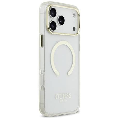 Guess iPhone 17 Pro Max/iPhone 18 Pro Max Kuori Metal Outline Kulta
