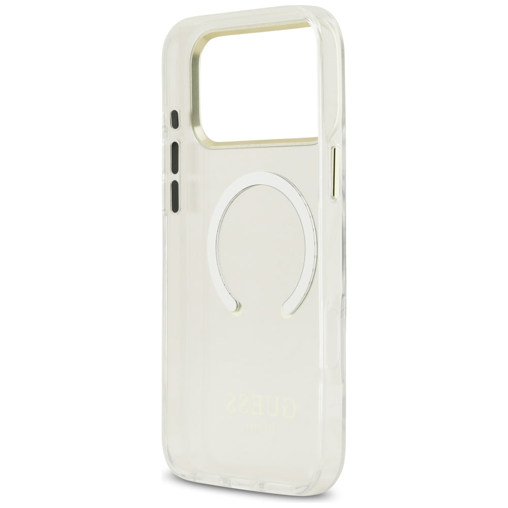 Guess iPhone 17 Pro Max/iPhone 18 Pro Max Kuori Metal Outline Kulta