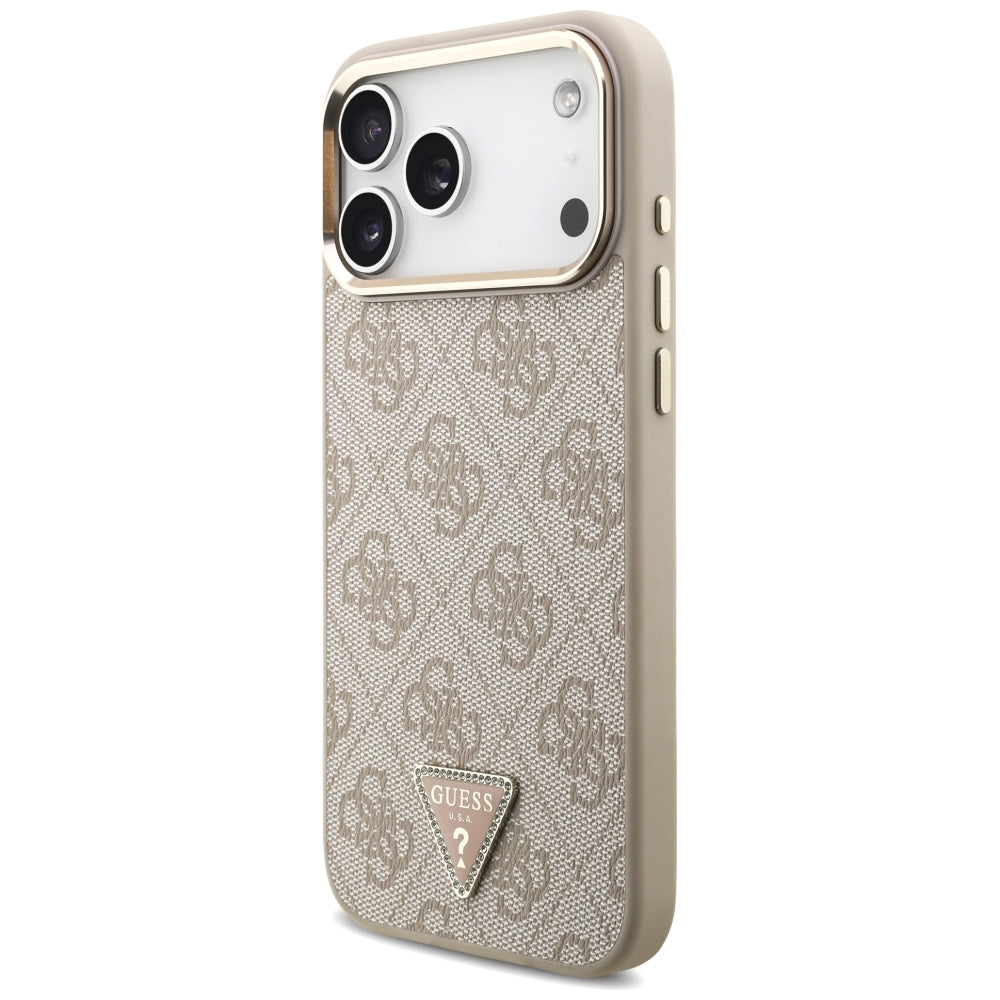 Guess iPhone 17 Pro Max/iPhone 18 Pro Max Kuori 4G Triangle MagSafe Vaaleanpunainen