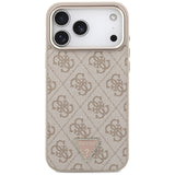 Guess iPhone 17 Pro Max/iPhone 18 Pro Max Kuori 4G Triangle MagSafe Vaaleanpunainen