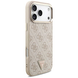 Guess iPhone 17 Pro Max/iPhone 18 Pro Max Kuori 4G Triangle MagSafe Vaaleanpunainen