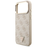 Guess iPhone 17 Pro Max/iPhone 18 Pro Max Kuori 4G Triangle MagSafe Vaaleanpunainen