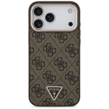 Guess iPhone 17 Pro Max/iPhone 18 Pro Max Kuori 4G Triangle MagSafe Ruskea