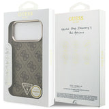 Guess iPhone 17 Pro Max/iPhone 18 Pro Max Kuori 4G Triangle MagSafe Ruskea