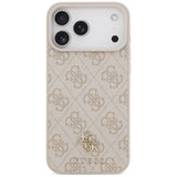 Guess iPhone 17 Pro Max/iPhone 18 Pro Max Kuori 4G Classic Logo Small Vaaleanpunainen