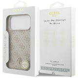 Guess iPhone 17 Pro Max/iPhone 18 Pro Max Kuori 4G Classic Logo Small Vaaleanpunainen