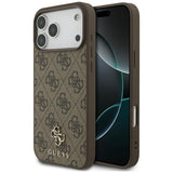 Guess iPhone 17 Pro Max/iPhone 18 Pro Max Kuori 4G Small Classic Logo Ruskea