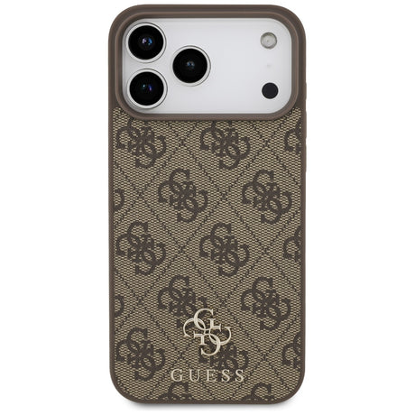 Guess iPhone 17 Pro Max/iPhone 18 Pro Max Kuori 4G Small Classic Logo Ruskea