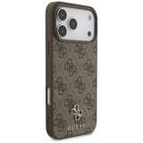 Guess iPhone 17 Pro Max/iPhone 18 Pro Max Kuori 4G Small Classic Logo Ruskea