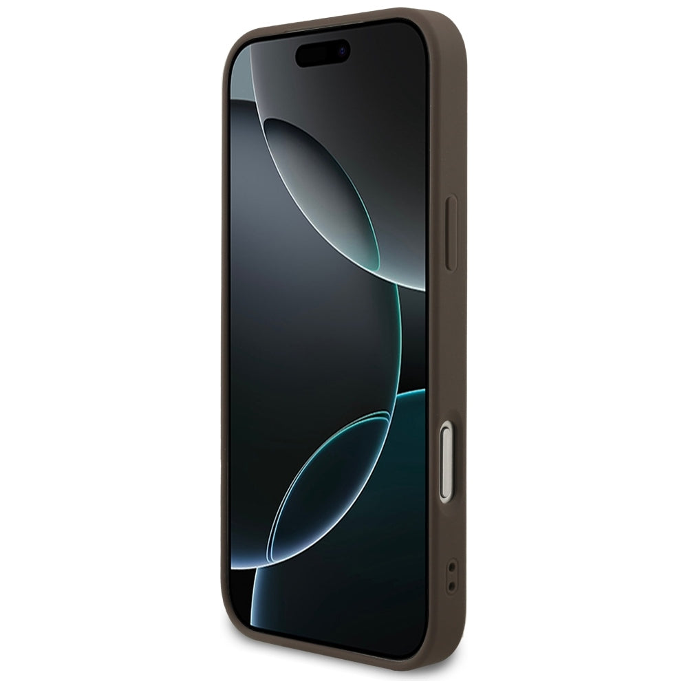 Guess iPhone 17 Pro Max/iPhone 18 Pro Max Kuori 4G Small Classic Logo Ruskea