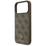 Guess iPhone 17 Pro Max/iPhone 18 Pro Max Kuori 4G Small Classic Logo Ruskea