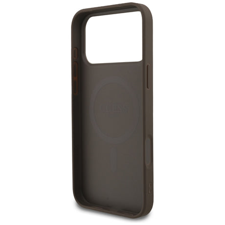 Guess iPhone 17 Pro Max/iPhone 18 Pro Max Kuori 4G Small Classic Logo Ruskea