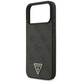 Guess iPhone 17 Pro Max/iPhone 18 Pro Max Kuori 4G Triangle Strass Musta