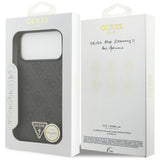 Guess iPhone 17 Pro Max/iPhone 18 Pro Max Kuori 4G Triangle Strass Musta