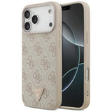 Guess iPhone 17 Pro Max/iPhone 18 Pro Max Kuori 4G Triangle Strass Vaaleanpunainen