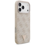Guess iPhone 17 Pro Max/iPhone 18 Pro Max Kuori 4G Triangle Strass Vaaleanpunainen