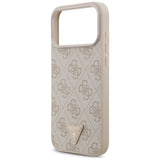 Guess iPhone 17 Pro Max/iPhone 18 Pro Max Kuori 4G Triangle Strass Vaaleanpunainen