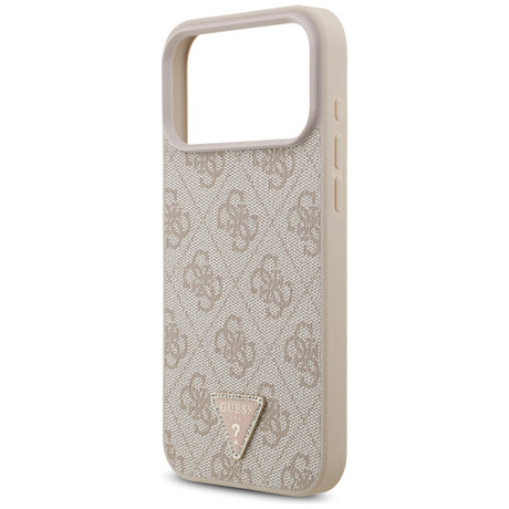 Guess iPhone 17 Pro Max/iPhone 18 Pro Max Kuori 4G Triangle Strass Vaaleanpunainen