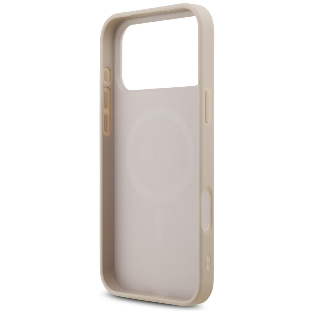 Guess iPhone 17 Pro Max/iPhone 18 Pro Max Kuori 4G Triangle Strass Vaaleanpunainen