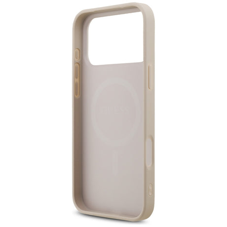 Guess iPhone 17 Pro Max/iPhone 18 Pro Max Kuori 4G Triangle Strass Vaaleanpunainen