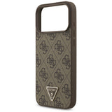 Guess iPhone 17 Pro Max/iPhone 18 Pro Max Kuori 4G Triangle Strass Ruskea