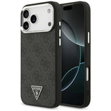 Guess iPhone 17 Pro Max/iPhone 18 Pro Max Kuori 4G Triangle MagSafe Musta