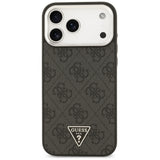 Guess iPhone 17 Pro Max/iPhone 18 Pro Max Kuori 4G Triangle MagSafe Musta