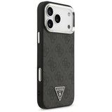 Guess iPhone 17 Pro Max/iPhone 18 Pro Max Kuori 4G Triangle MagSafe Musta