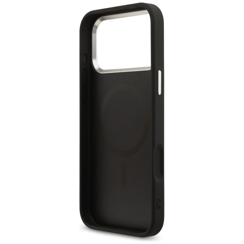 Guess iPhone 17 Pro Max/iPhone 18 Pro Max Kuori 4G Triangle MagSafe Musta
