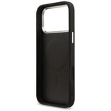 Guess iPhone 17 Pro Max/iPhone 18 Pro Max Kuori 4G Triangle MagSafe Musta