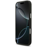 Guess iPhone 17 Pro Max/iPhone 18 Pro Max Kuori Glitter Triangle Logo Musta