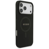 Guess iPhone 17 Pro Max/iPhone 18 Pro Max Kuori Saffiano Classic Logo Musta