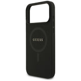 Guess iPhone 17 Pro Max/iPhone 18 Pro Max Kuori Saffiano Classic Logo Musta