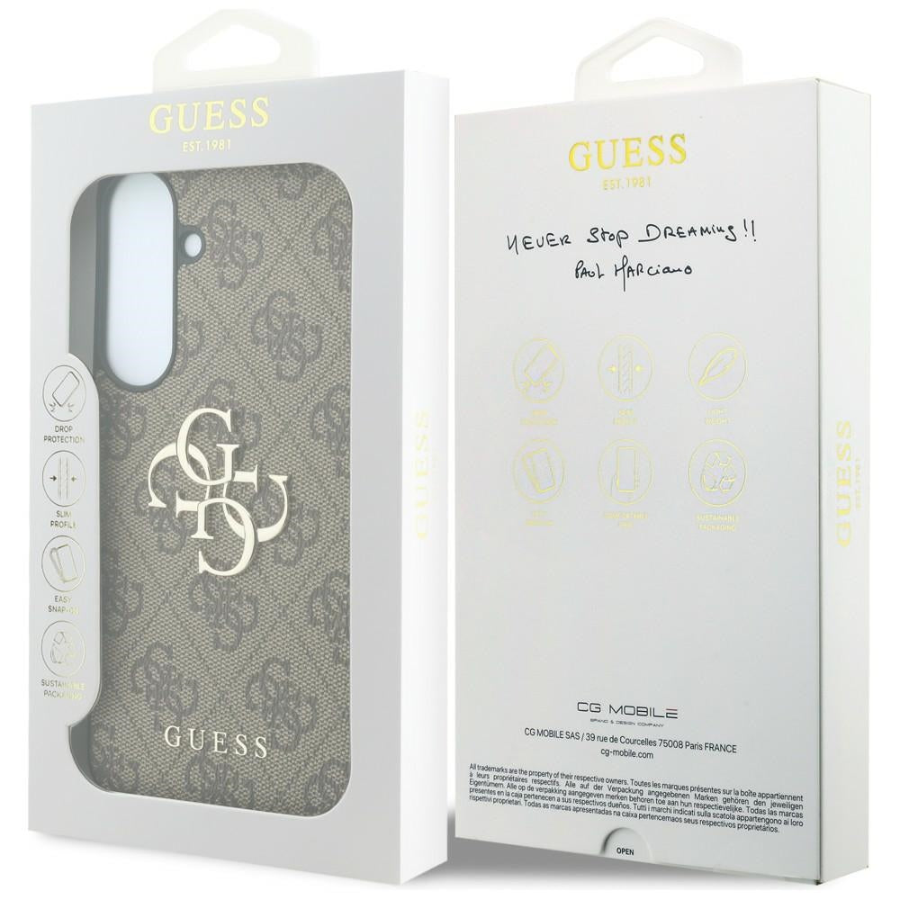 Guess Samsung Galaxy S26 FE Kuori 4G Metal Logo Ruskea